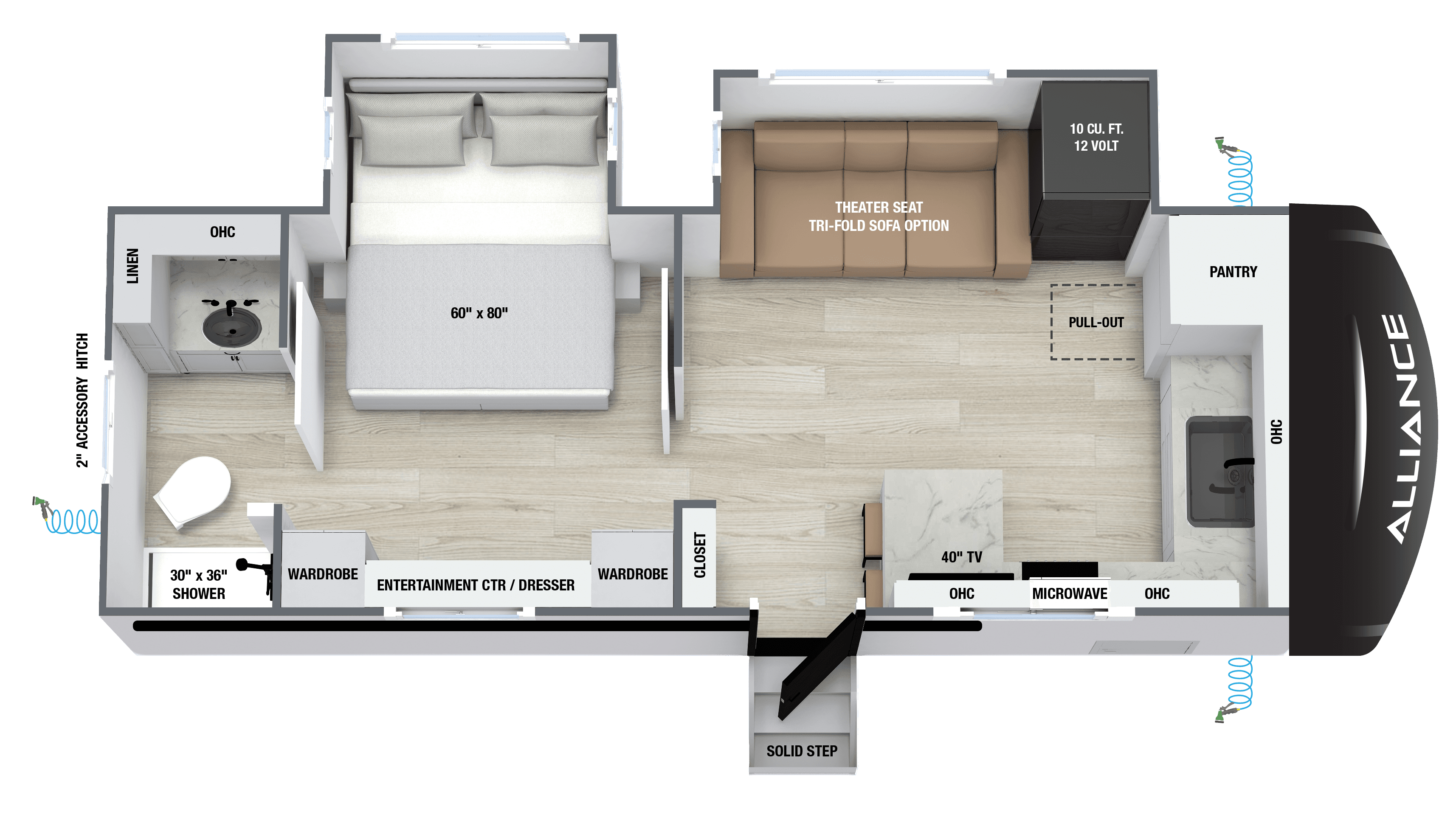 Delta FK218 floorplan layout