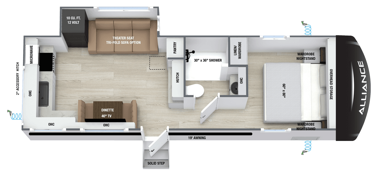 Delta LK254 floorplan layout