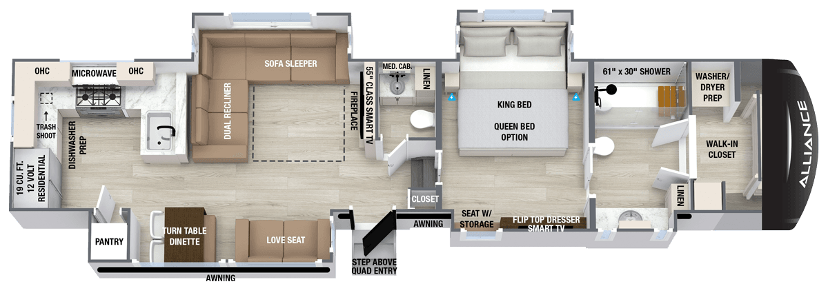 Paradigm 382RK floorplan layout