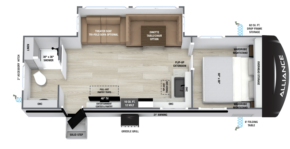 Delta 262RB floorplan layout