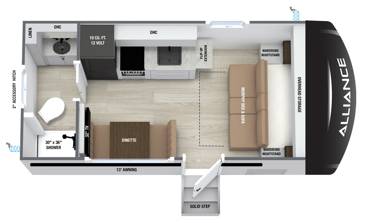 2027 Delta RB152 luxury delta solo floorplan layout