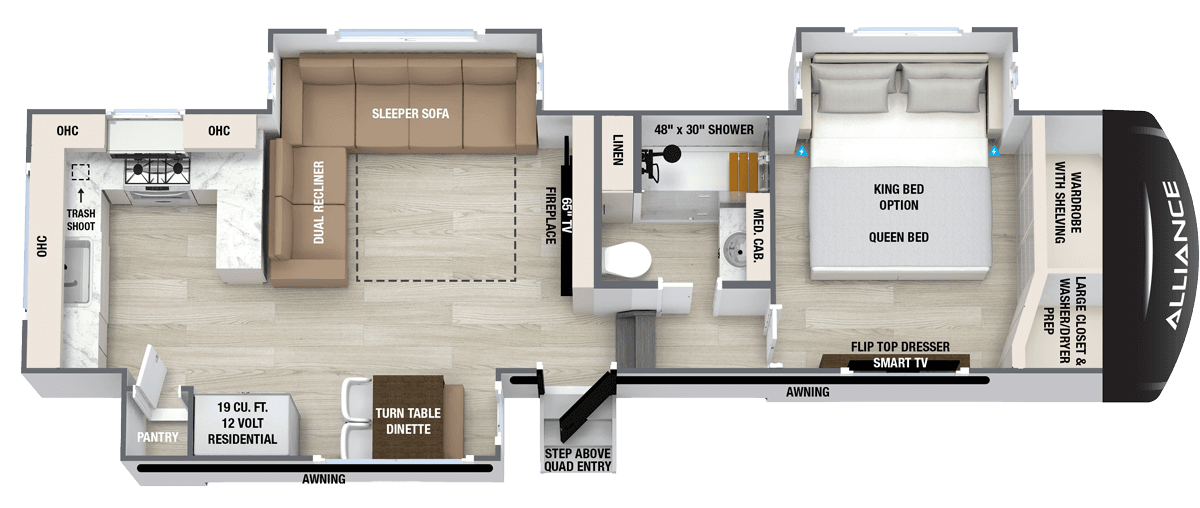 Paradigm 312RK floorplan layout