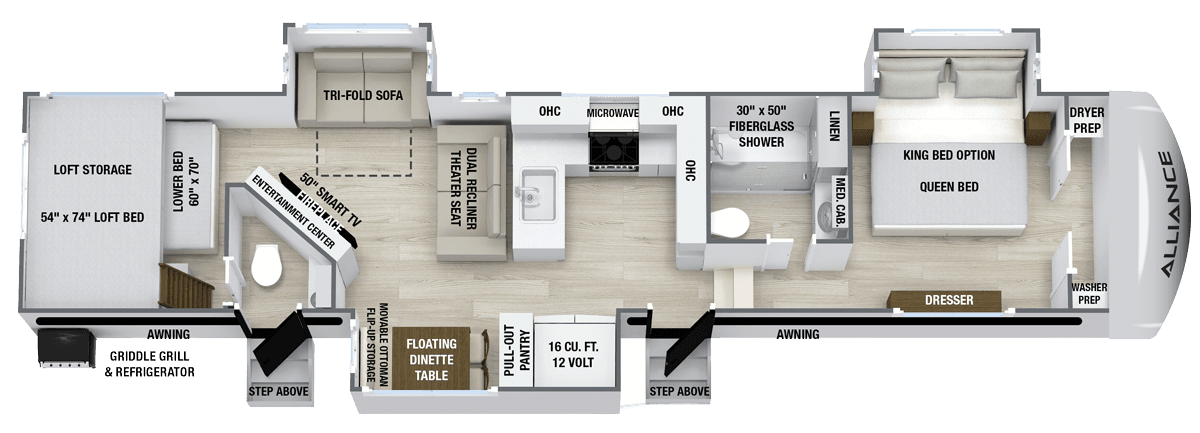 Avenue 38DBL floorplan layout