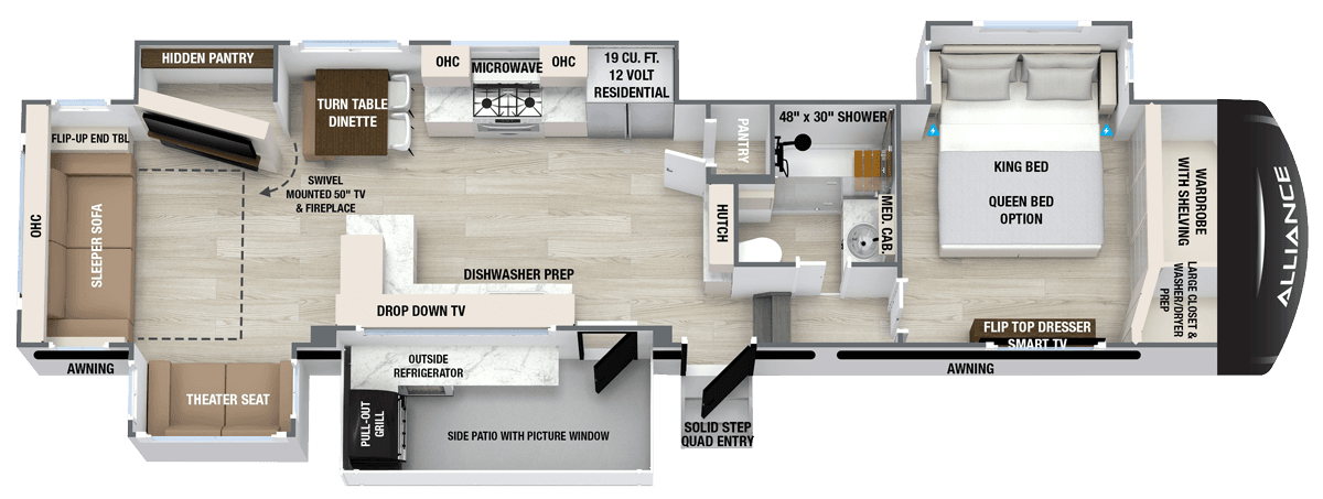Paradigm 388SP floorplan layout
