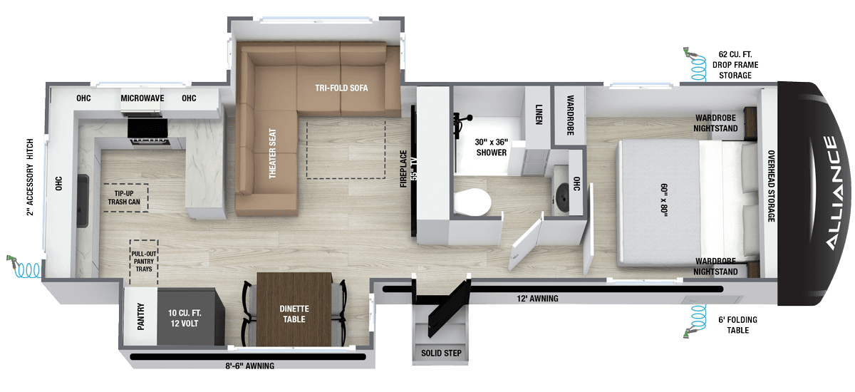 Delta 284RK floorplan layout