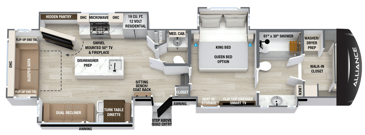 Paradigm 370FB floorplan layout