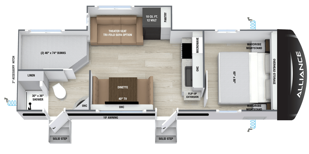 Delta BH255 floorplan layout