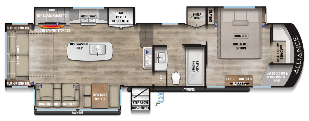 2026 Paradigm 340RL Floorplan