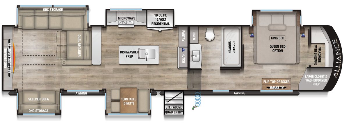 2026 Paradigm 375RD Floorplan