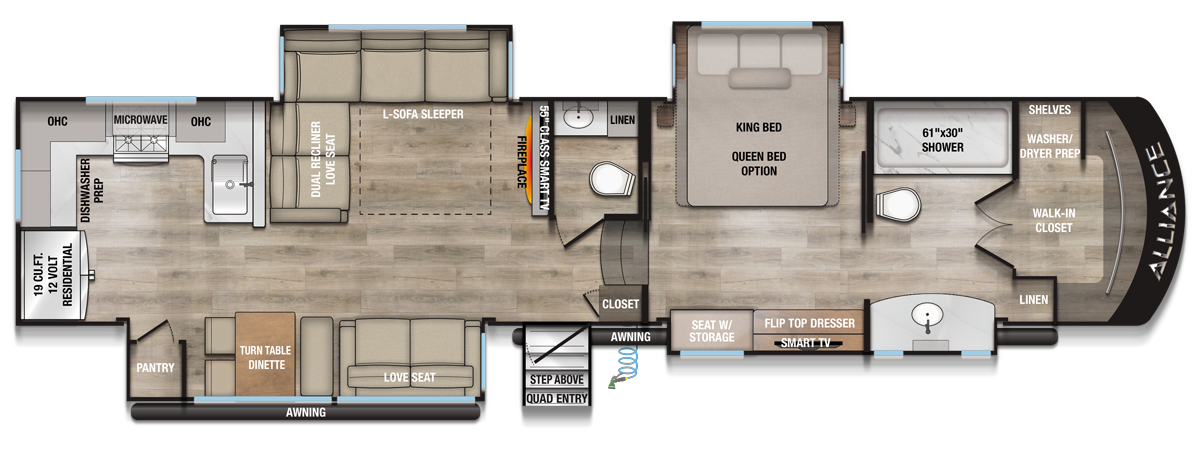 2026 Paradigm 382RK Floorplan