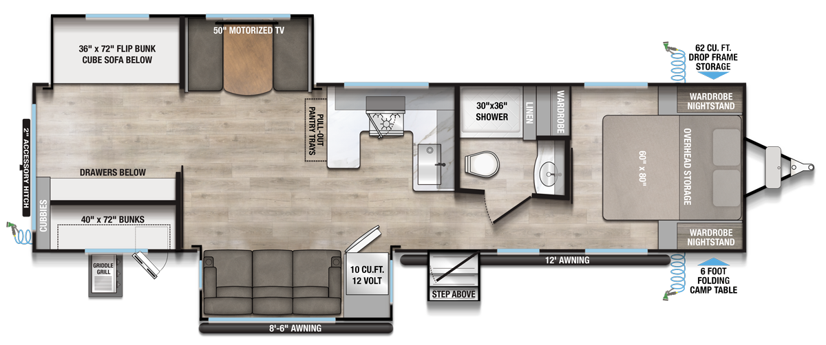 2026 Delta 321BH Floorplan