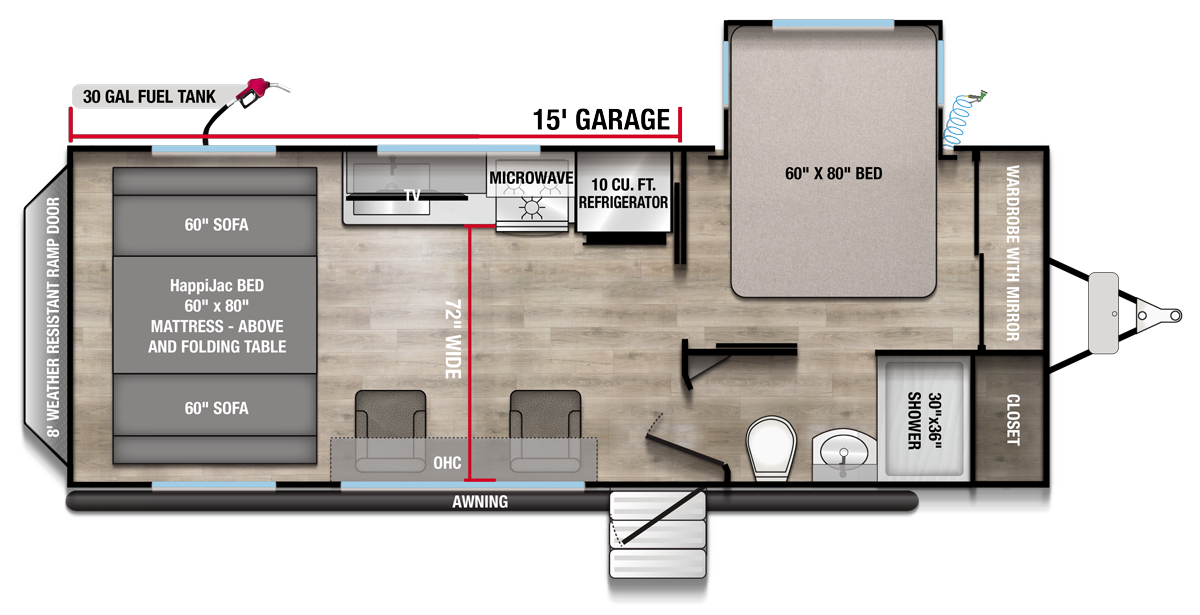 2026 Valor 23T15 Floorplan
