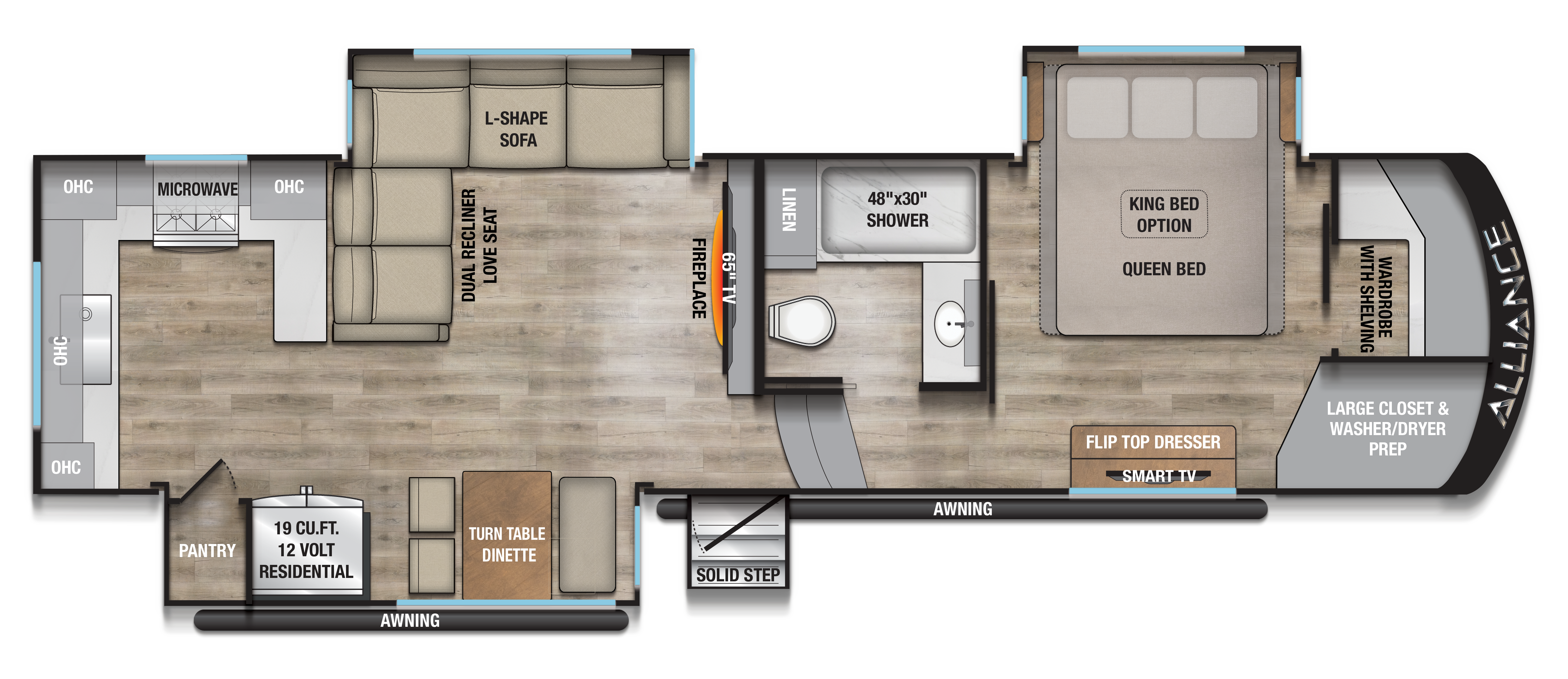 2026 Paradigm 312RK Floorplan