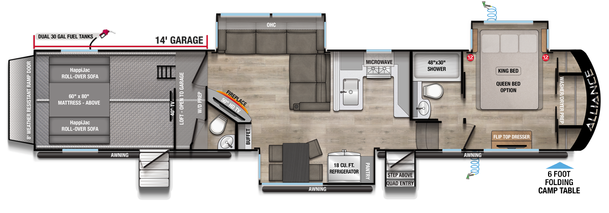 2026 Valor 44V14 Floorplan