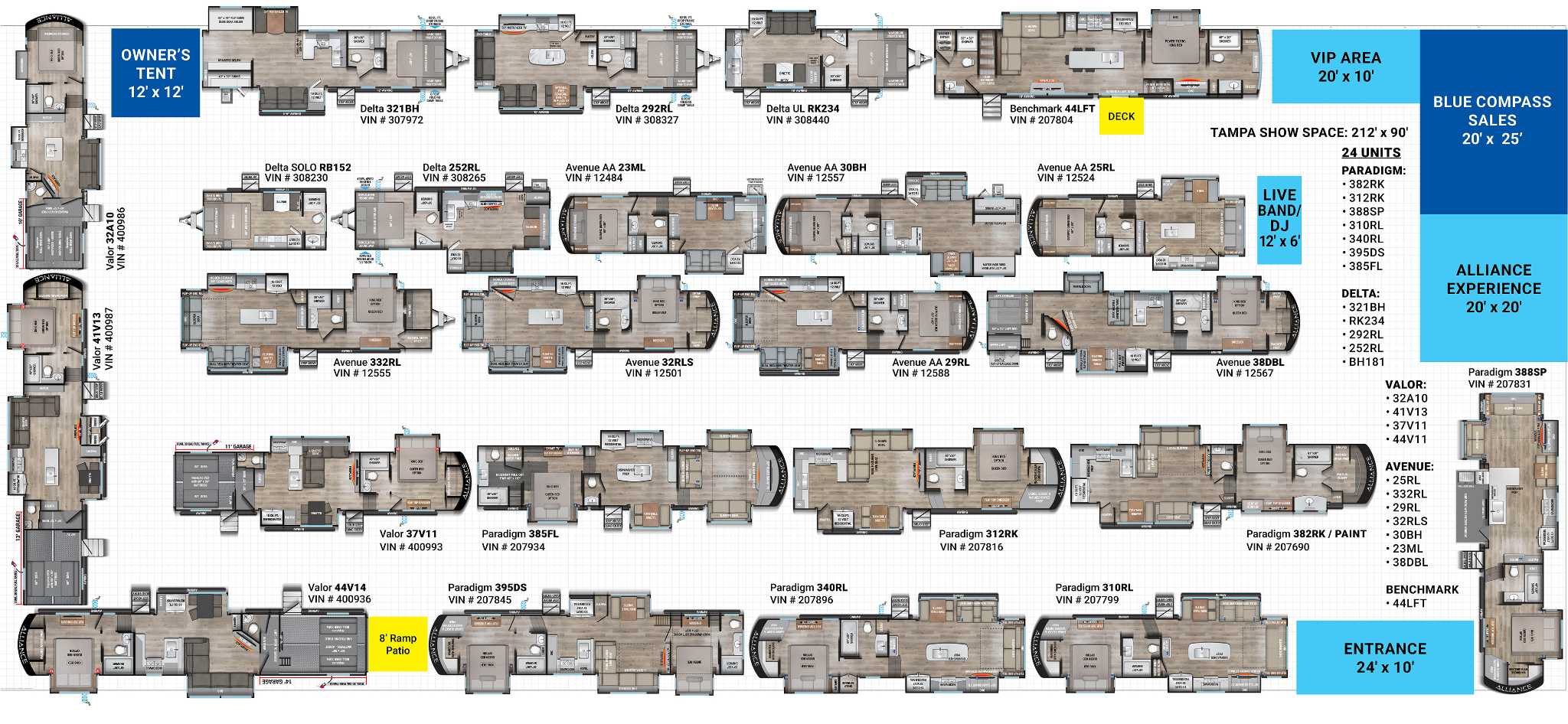 2026 Florida Super Show Layout