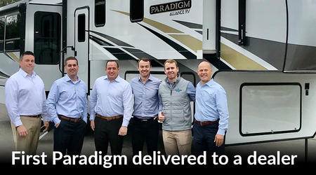 First Paradigm delivered to Don Strollo RV