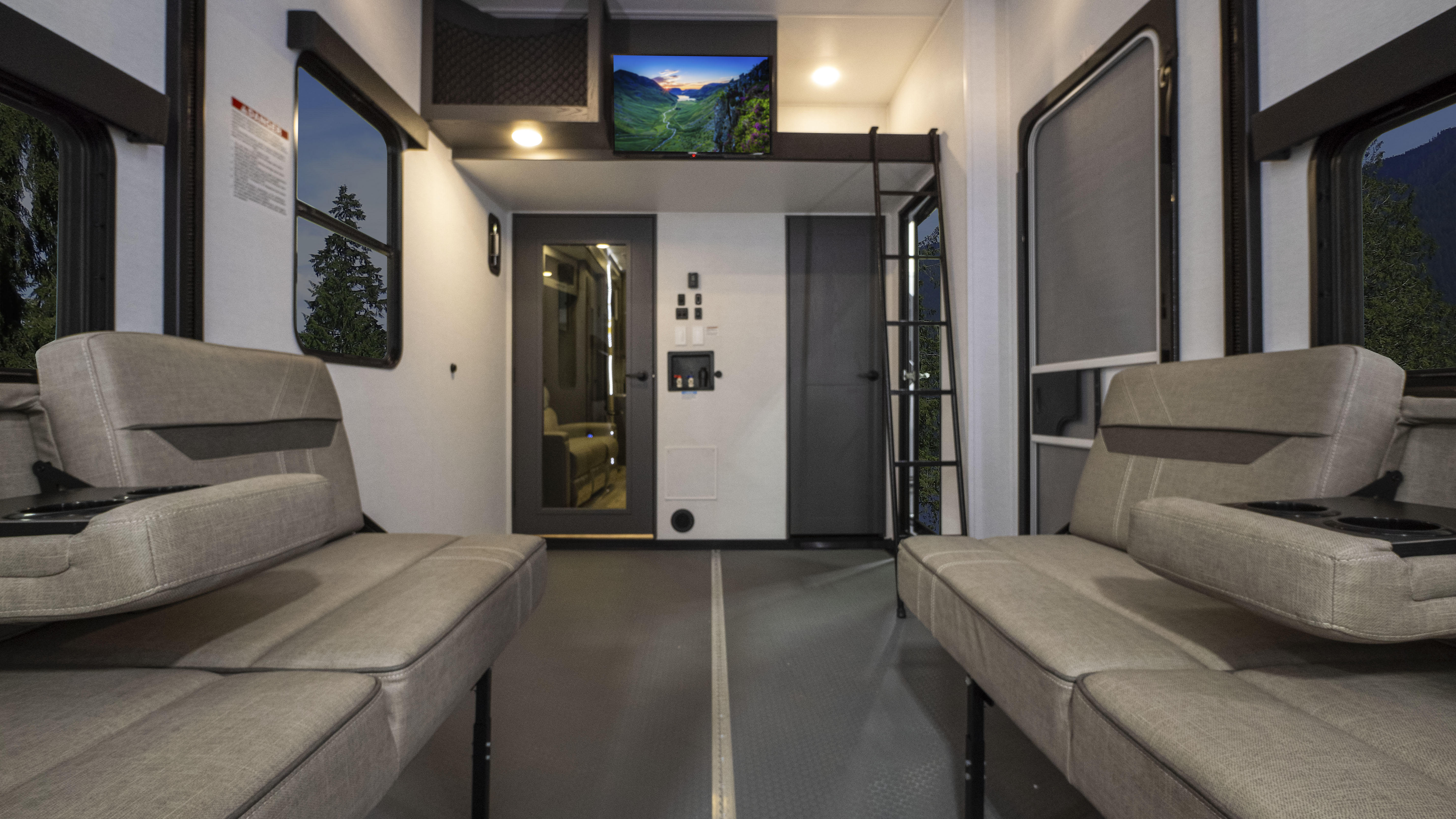 2024 Valor 42V13 Garage Patio View Couches