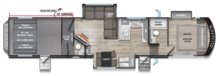 2026 Valor 40A14 All Access Fifth Wheel Floorplan